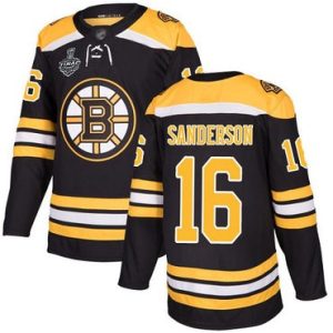 NHL Bruins #16 Derek Sanderson Schwarz Heim 2019 Stanley Cup Final